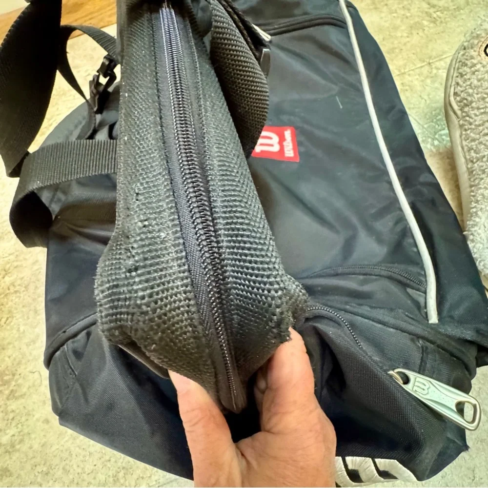 Wilson Y2K Black Sports Athletic Travel Duffel Bag